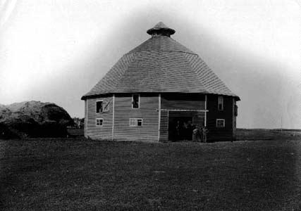 Batters' barn, Portage Plains, 1916.
