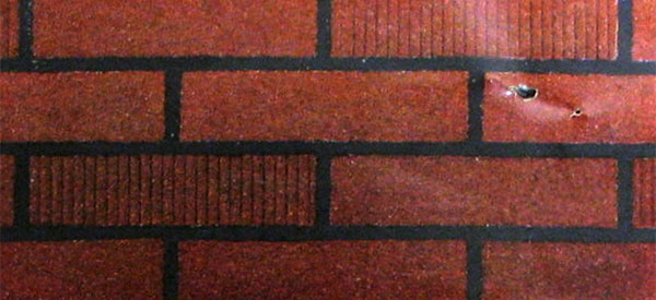 “Indian Red” insul-bric with black mortar