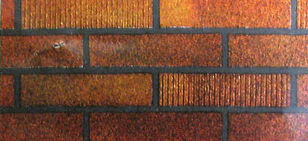 “Jasper Blende” insul-bric with black mortar