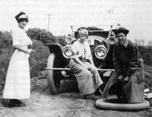 Repairing a flat tire