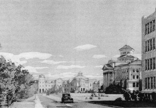 The Fort Garry campus of the University of Manitoba, circa 1930.
