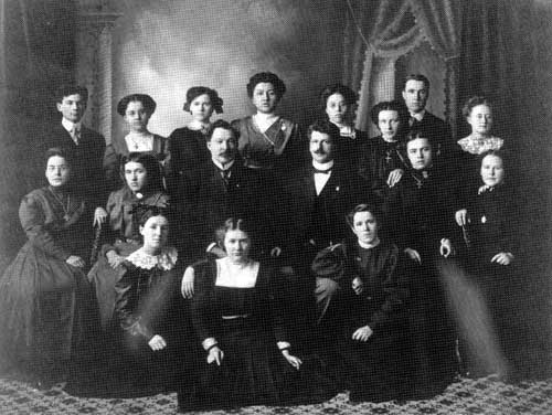 Graduating class, St. Boniface Normal School, 1911.