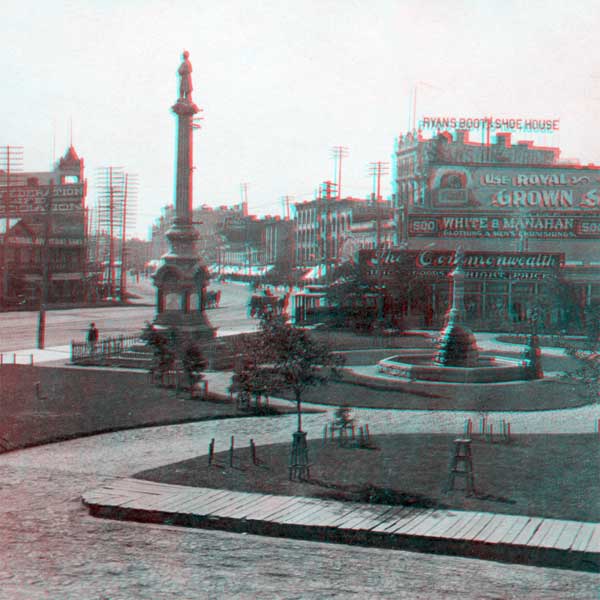 Volunteers monument on the square in front of the Winnipeg City Hall