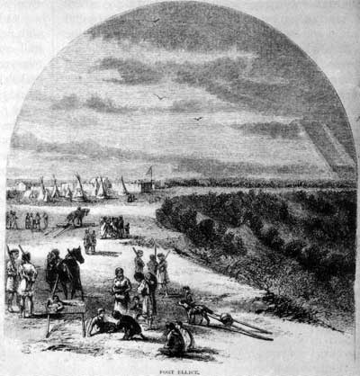 Fort Ellice, 1859. Rae reached the post on 3 July 1864.