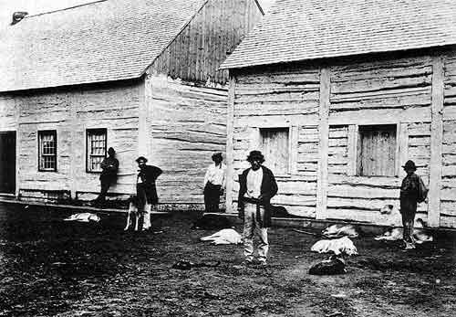 Fort Carleton, 1871. Rae rested here for two days in July of 1864.