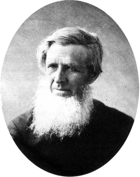 Rev. John Black, circa 1880. Black, who arrived in Red River in 1851, was the first pastor of Kildonan Presbyterian Church.