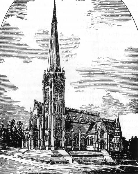Holy Trinity Anglican Church, circa 1884. Located at the corner of Donald Street and Graham Avenue,
Holy Trinity is now a national historic site.