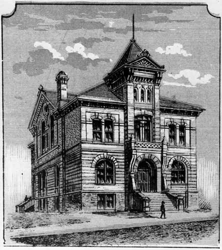 Where justice was done. Sketch of the Neepawa Court House, where the charivari shooting case was considered.