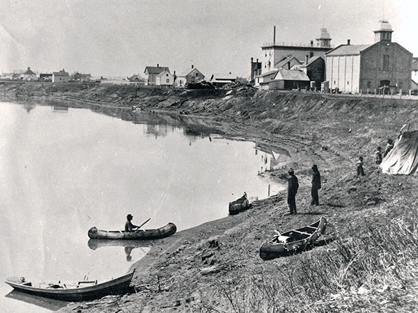 Early brew. An 1882 view of the Red River looking south featured the brewery opened in 1877 by businessman, city councillor, and MLA Edward L. Drewry (1851–1940). A brewery would remain at the site until well into the 20th century.