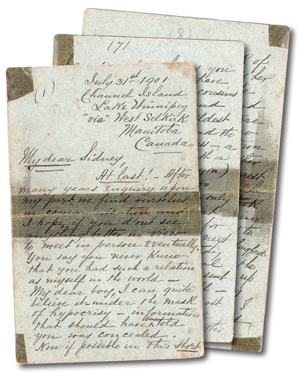 Letters from nowhere. What little we know about life on desolate Plunkett Island comes from a few short letters that Harry mailed to his orphan nephew Sidney Plunkett back home in Britain.