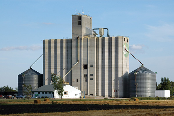 A concrete grain elevator at Elm Creek, built in 1976, is considered the “granddaddy” of the genre.