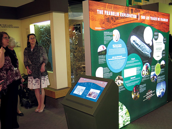 Franklin Exploration Exhibit at the Manitoba Museum at its launch on 23 March 2016.