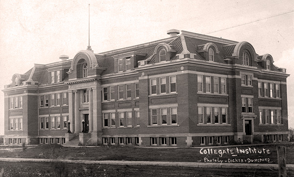 Saskatoon’s Nutana Collegiate was known as the Saskatoon Collegiate Institute until 1923.