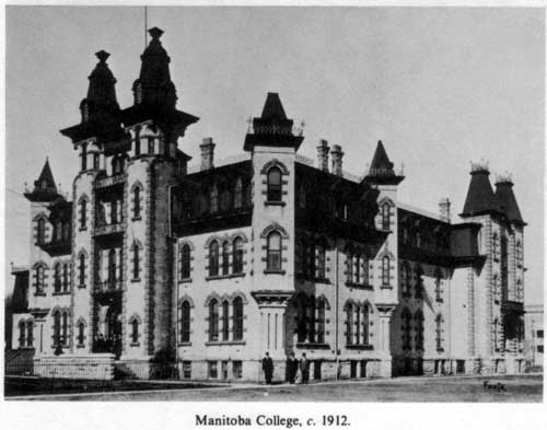 Manitoba College, circa 1912.
