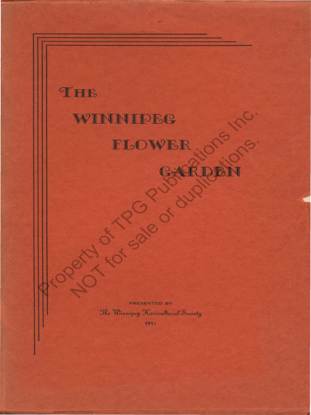Winnipeg Flower Garden 1941
