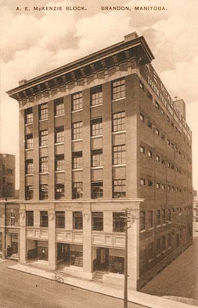Postcard view of the McKenzie Building