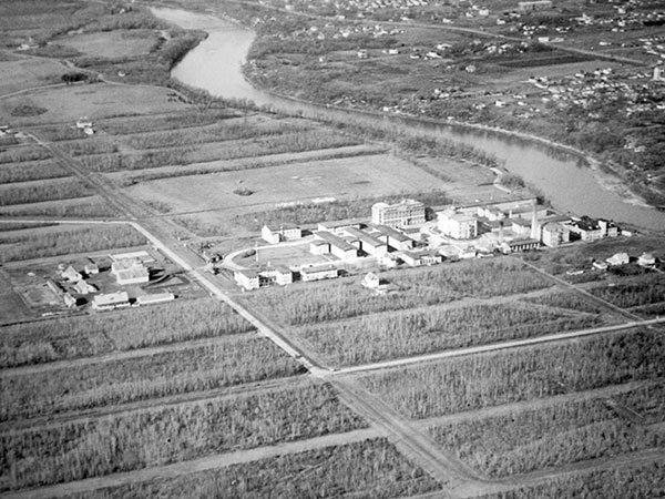 Aerial view of the Fort Osborne Barracks