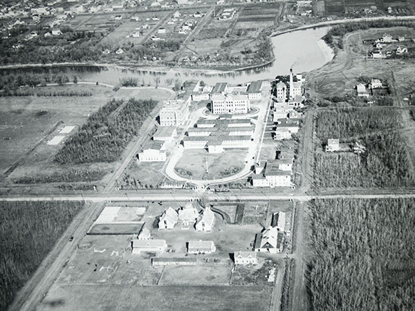 Aerial view of the Fort Osborne Barracks