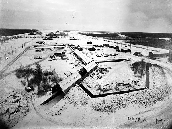 Southward view of Fort Osborne Barracks