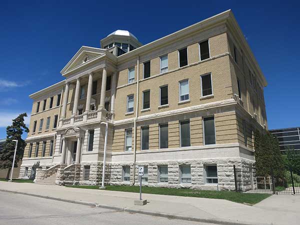 The former Manitoba Agricultural College Administration Building, now part of the Asper Jewish Community Campus