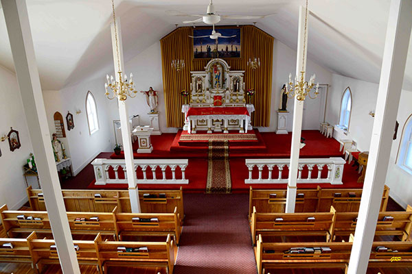 Interior of Lady of the Holy Rosary Roman Catholic Church