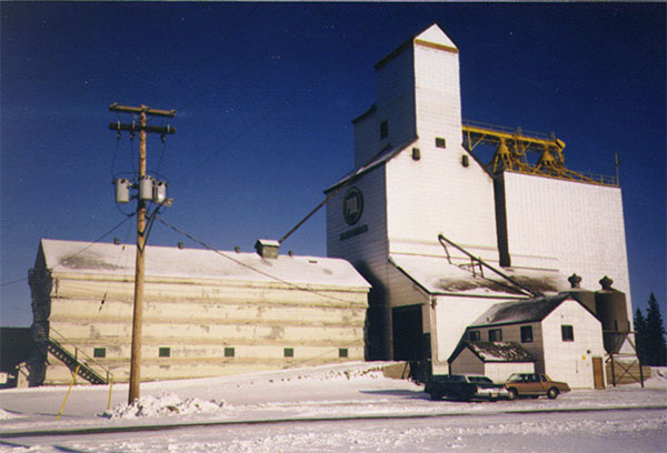 The former Manitoba Pool grain elevator at Alexander