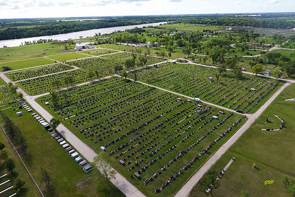 Aerial view of All Saints Cemetery