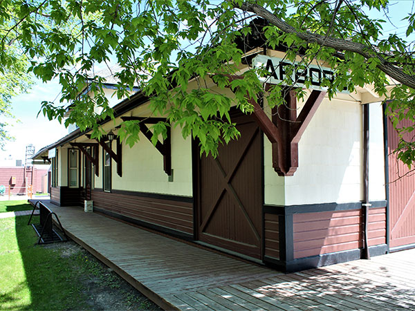 Former Canadian Pacific Railway station at Arborg