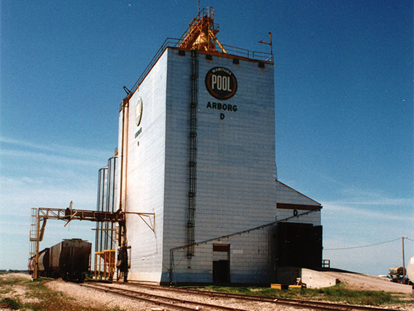 Manitoba Pool grain elevator D at Arborg