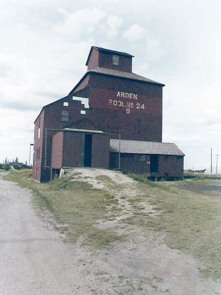 Former Manitoba Pool B grain elevator at Arden