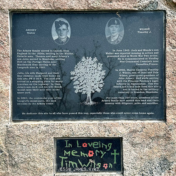 Arksey family monument