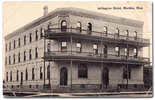 Postcard view of Arlington Hotel