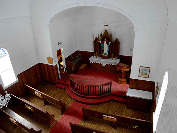 Interior of Arnes Lutheran Pioneer Memorial Church