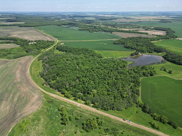 Aerial view of the former Arnold Cement Quarry site