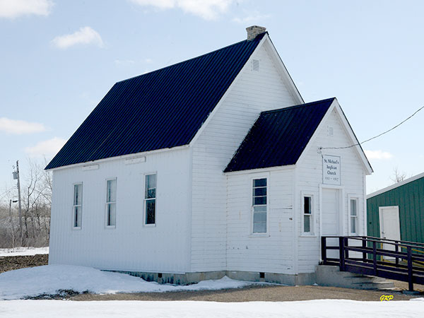 The former St. Michael's Anglican Church at the Ashern Museum