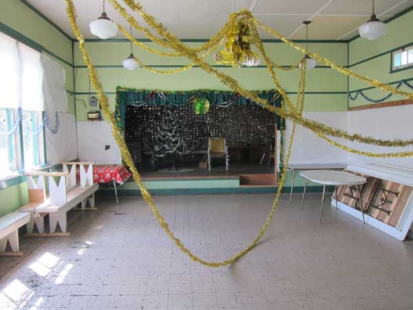 Interior of the former Asquith School building