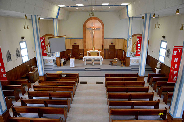 Interior of St. Antoine Roman Catholic Church