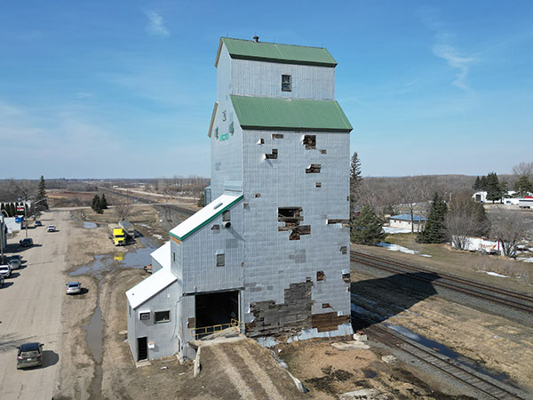 The former Manitoba Pool Grain Elevator at Austin