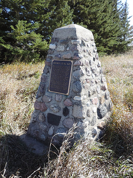 Barber School commemorative monument