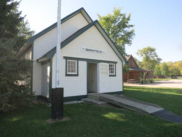 The former Barkfield School building, now at the Mennonite Heritage Village Museum