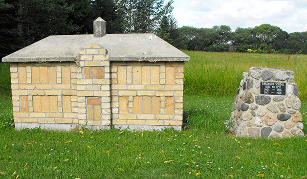 Basswood School commemorative monuments