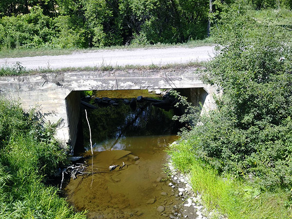 Concrete culvert bridge no. 298 over Bear Creek