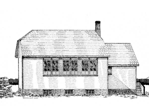 Sketch of the Beautiful Valley School building