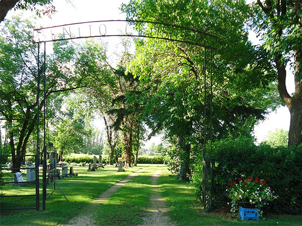 Entrance to Benito Cemetery