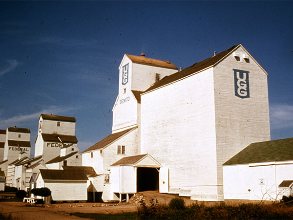 United Grain Growers grain elevator at Benito