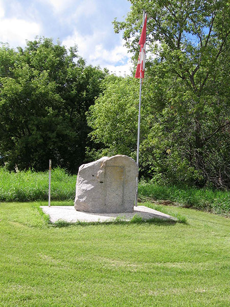 Berton School commemorative monument