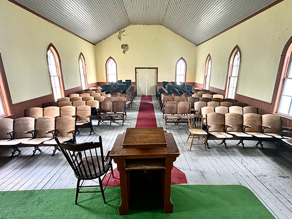 Interior of the Bethel United Church