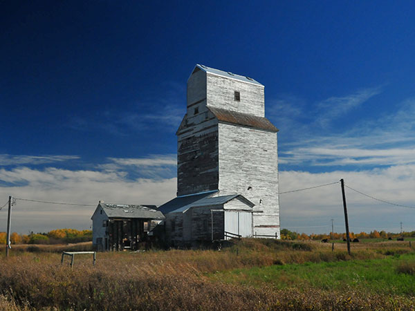 The former Manitoba Pool grain elevator at Beulah