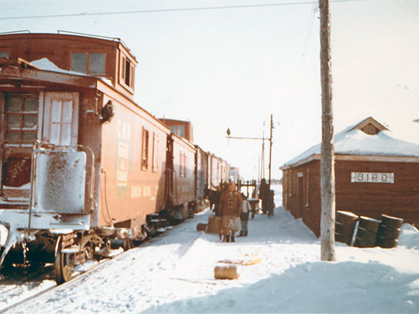 Railway station at RCAF Station Bird