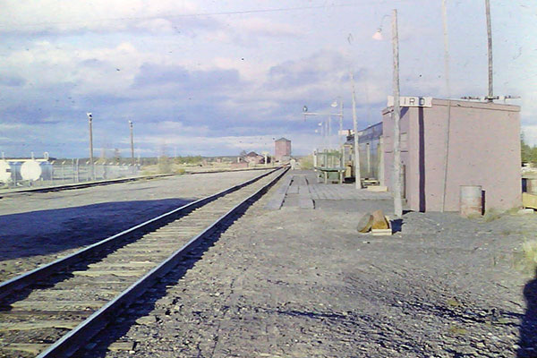 Railway station at RCAF Station Bird